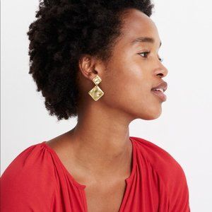 MADEWELL | Hammered Geometric Earrings